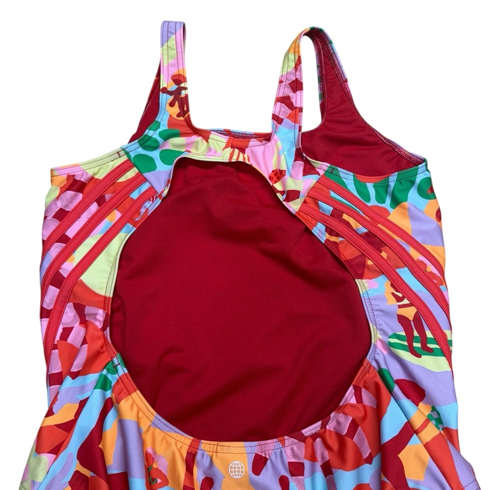 ADIDAS FARM RIO WOMENS SIZE 14 Vibrant One-Piece Swimsuit - Picture 11 of 11